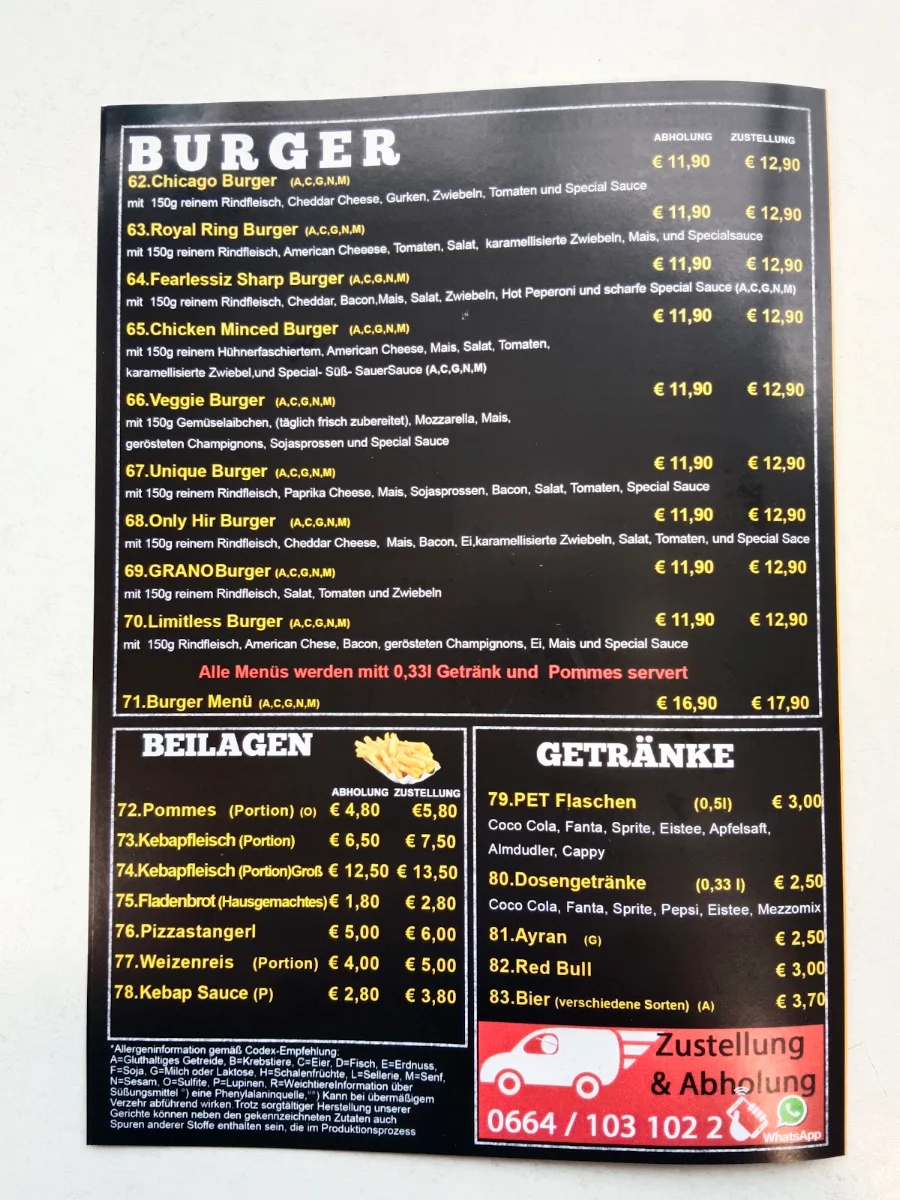 Speisekarte photo 4
