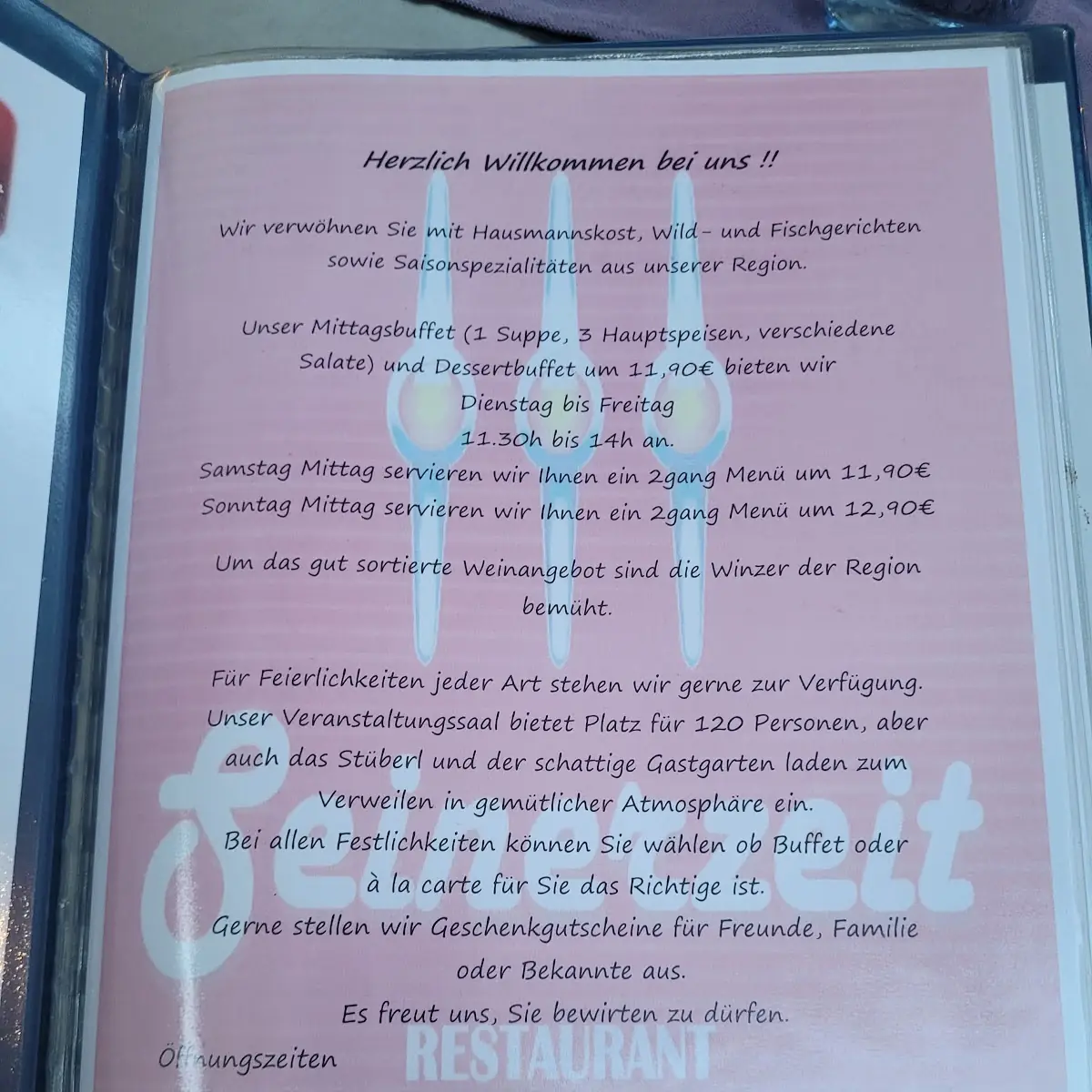Speisekarte photo 1