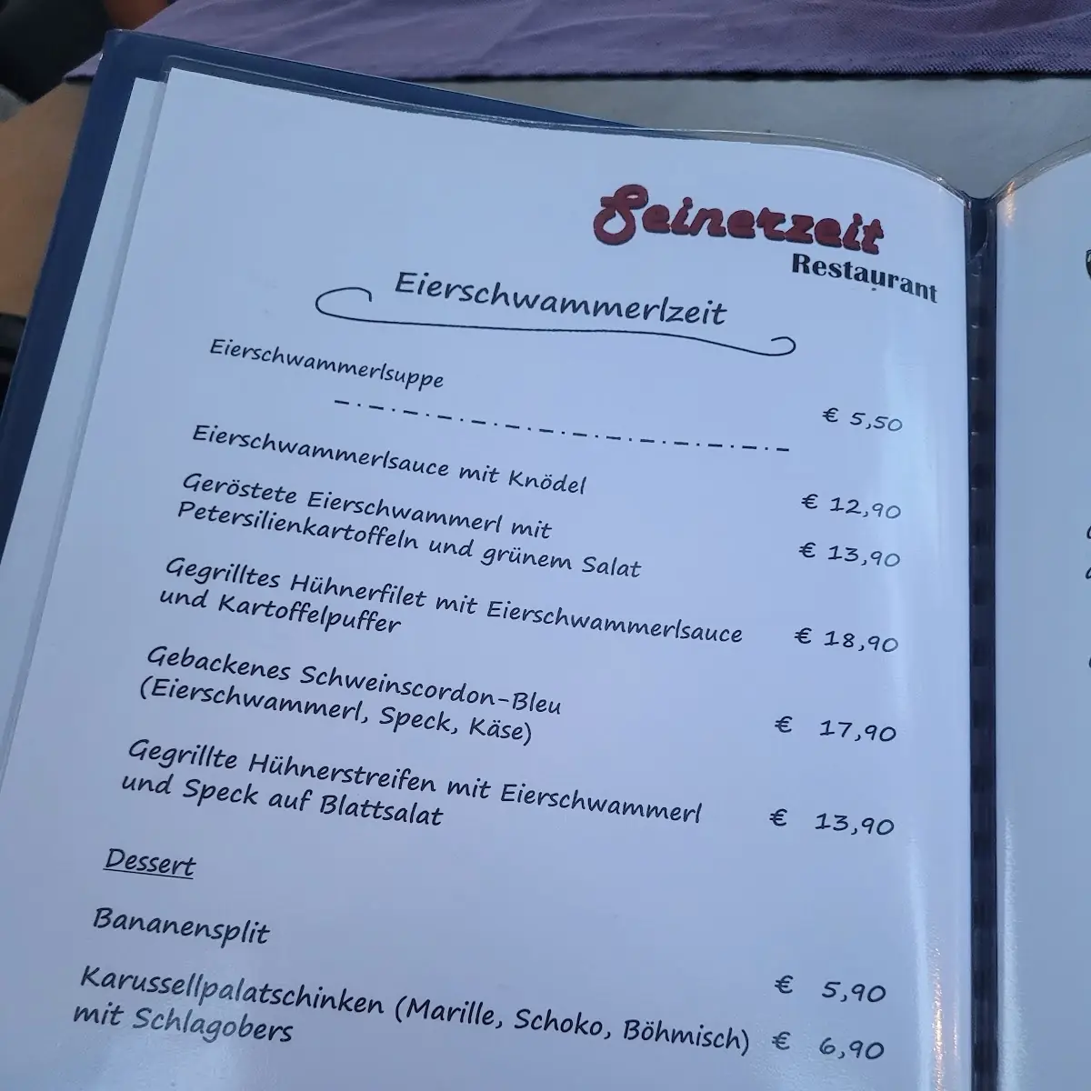 Speisekarte photo 2