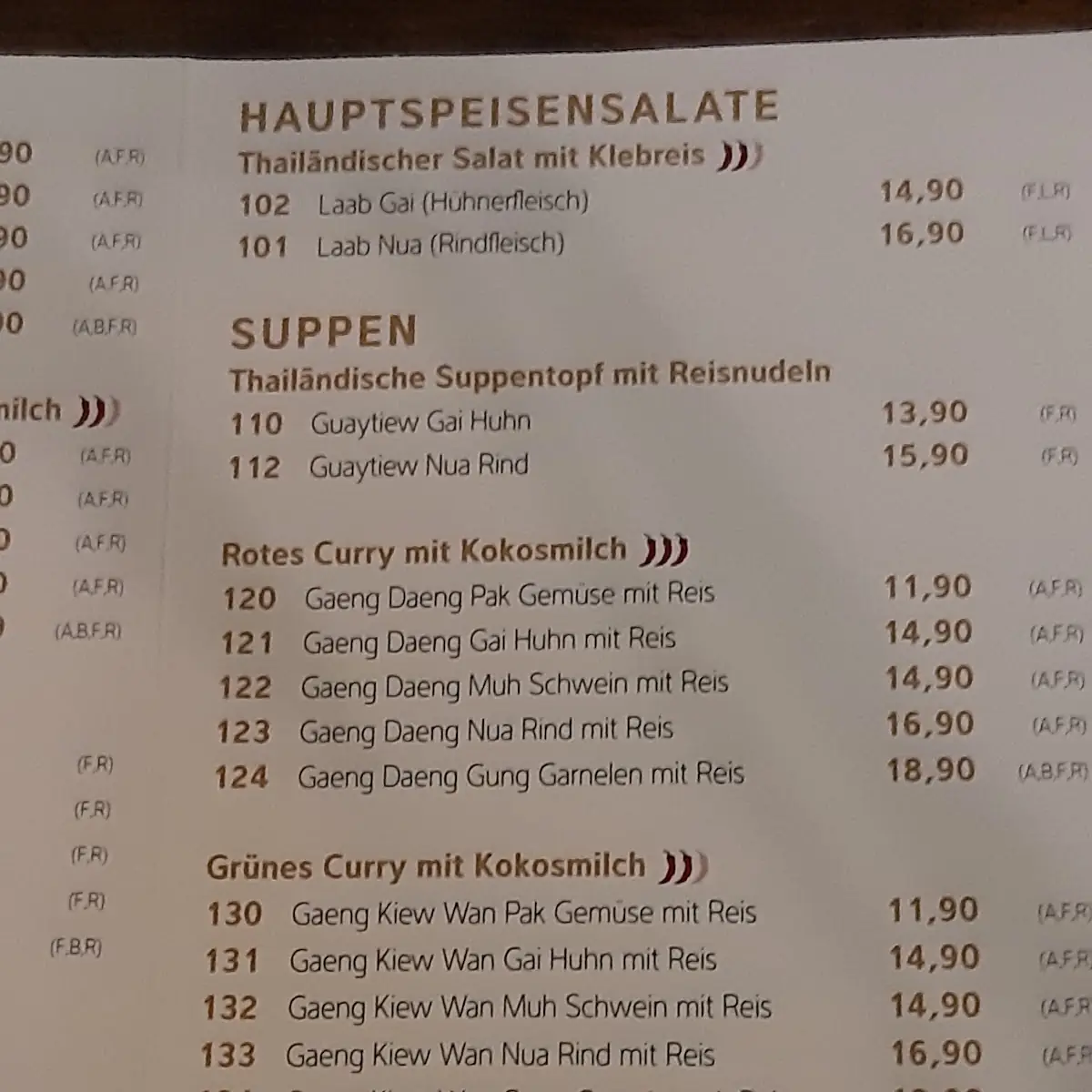 Speisekarte photo 3