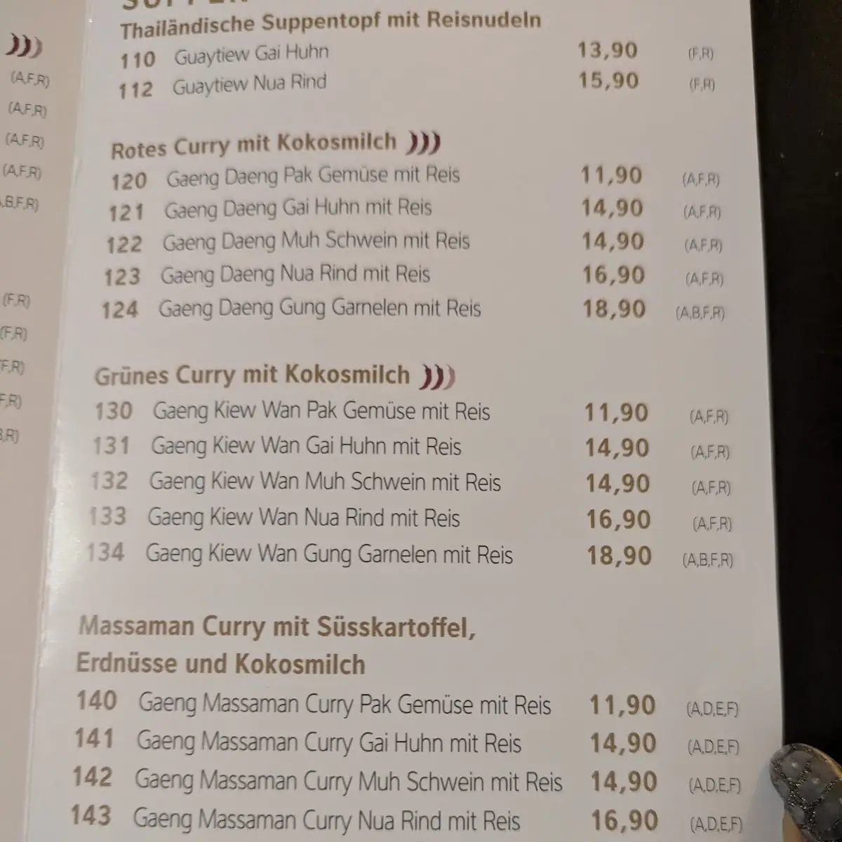 Speisekarte photo 5