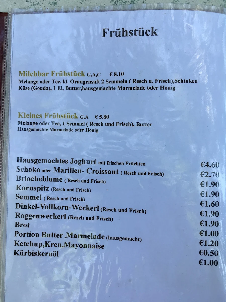 Speisekarte photo 2