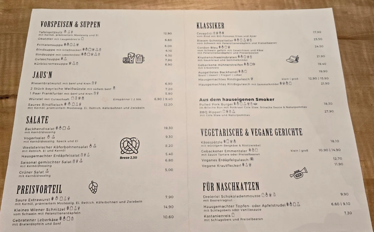 Speisekarte photo 1