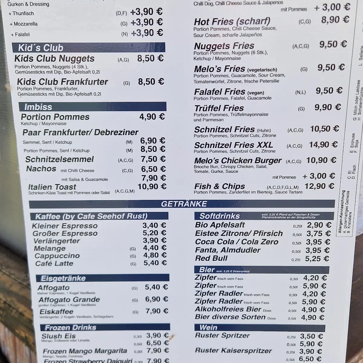 Speisekarte photo 2