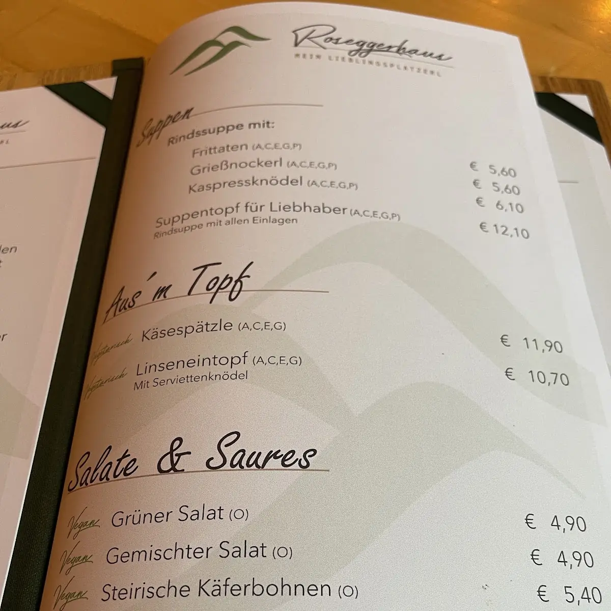Speisekarte photo 1