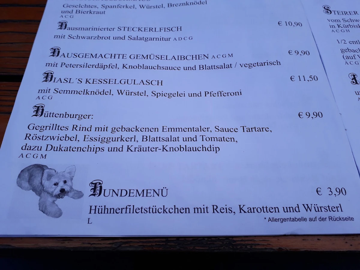 Speisekarte photo 2