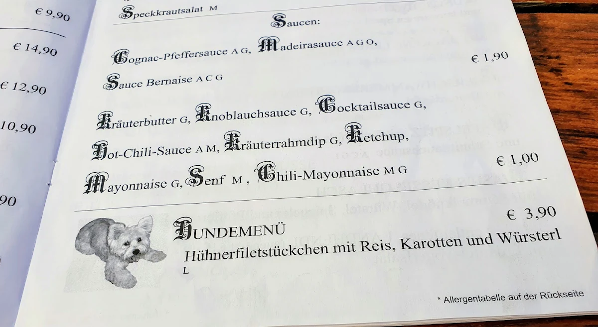 Speisekarte photo 3