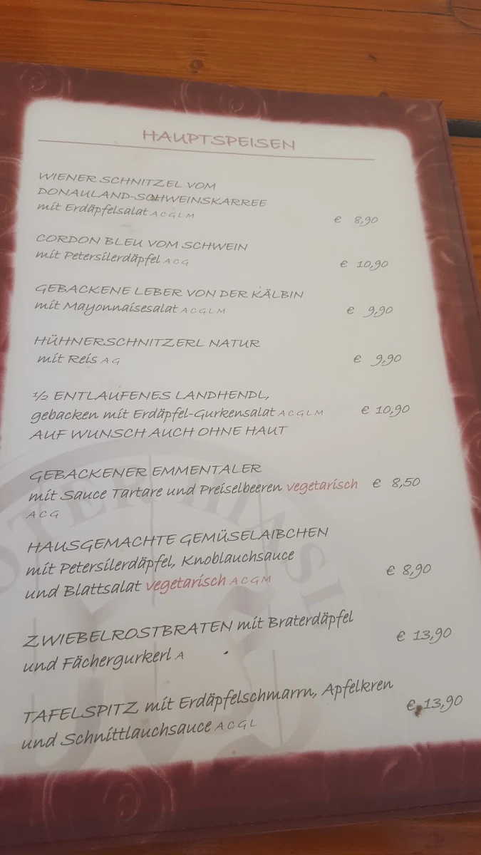 Speisekarte photo 4