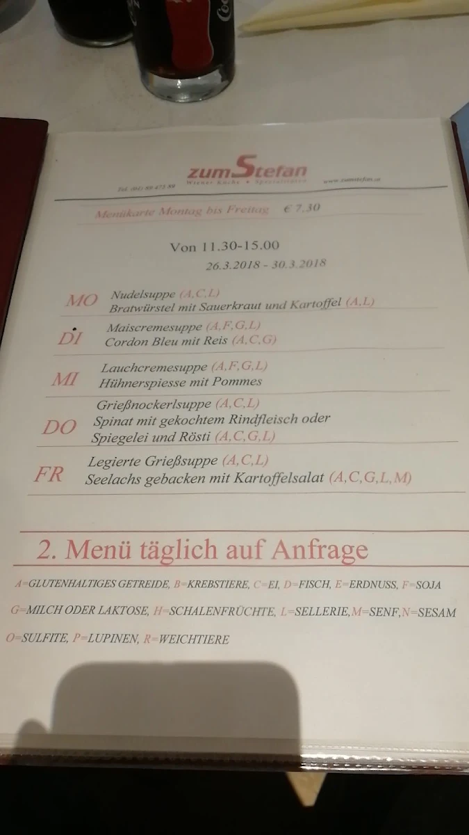 Speisekarte photo 2