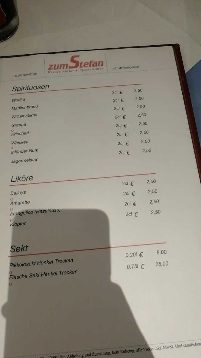 Speisekarte photo 5