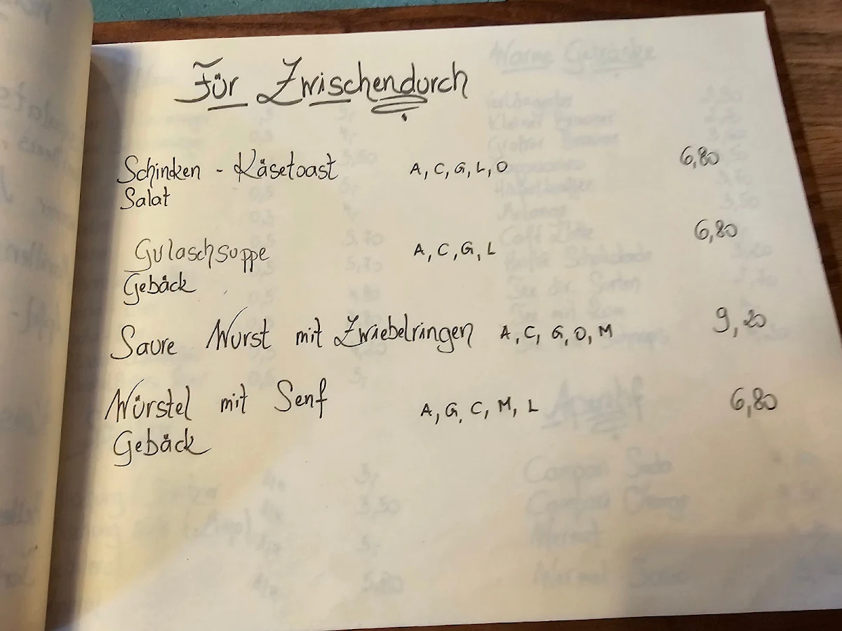 Speisekarte photo 2