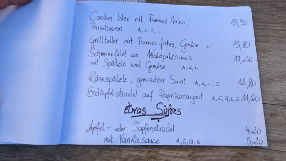 Speisekarte photo 9