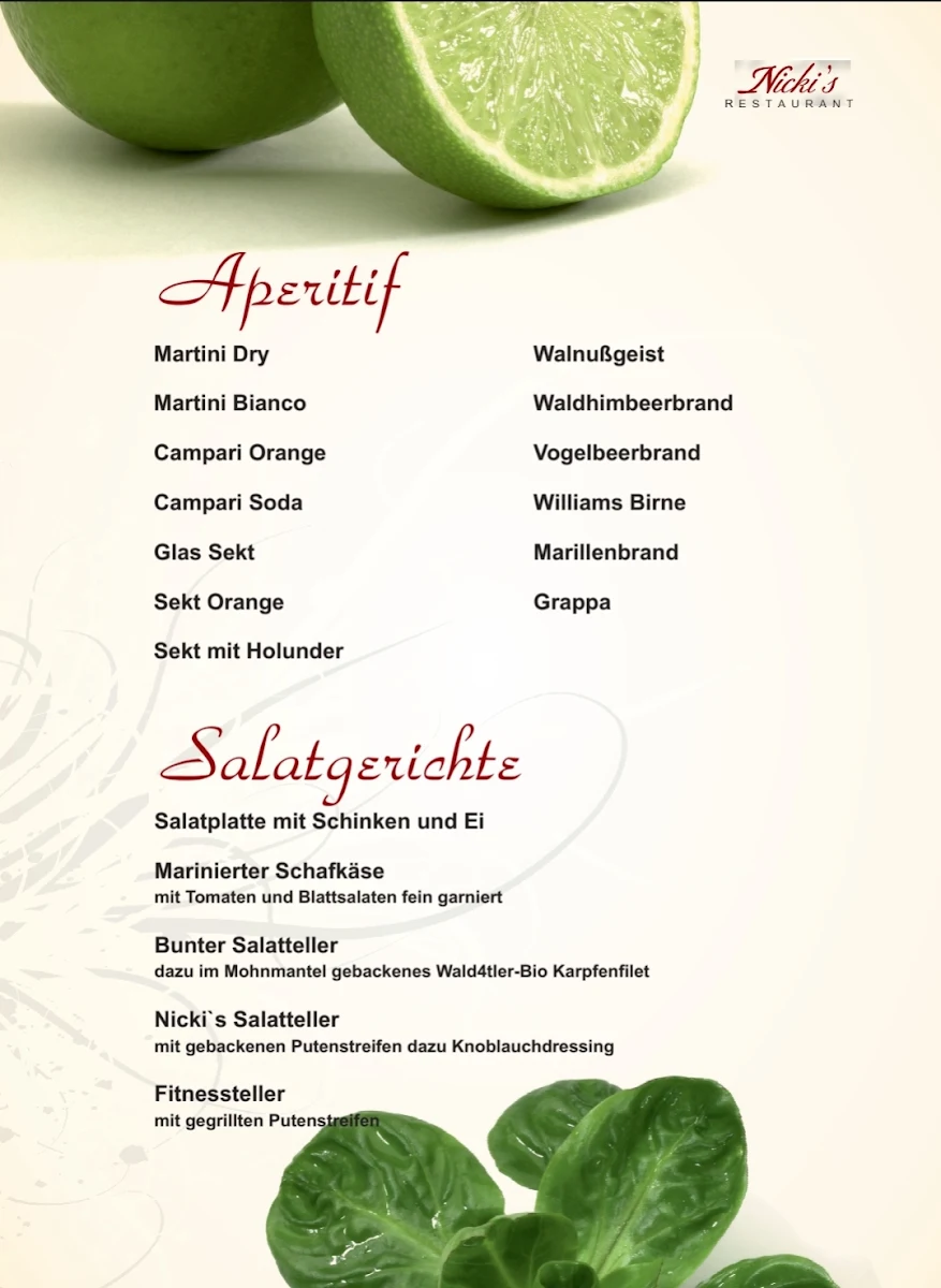 Speisekarte photo 1