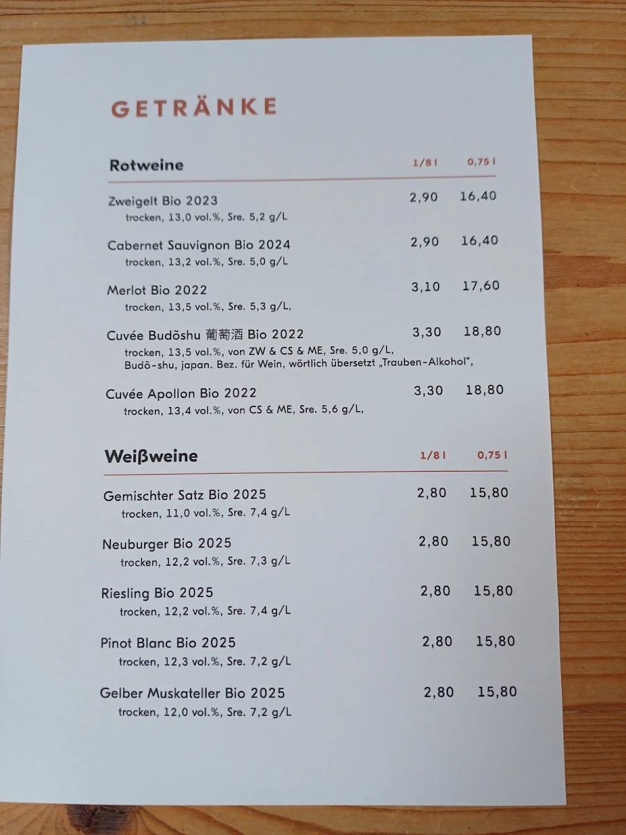 Speisekarte photo 1