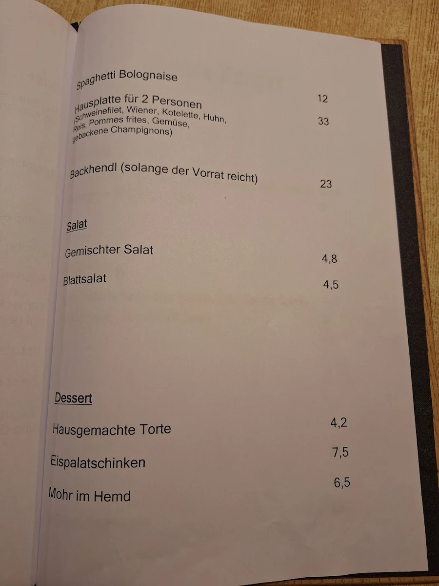 Speisekarte photo 1