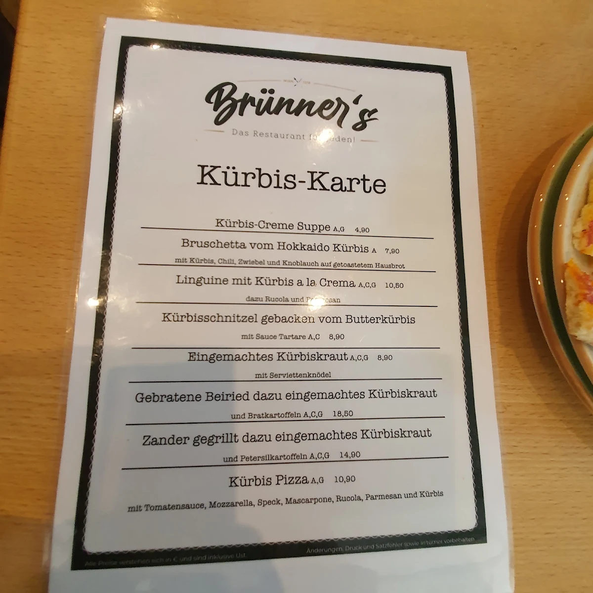 Speisekarte photo 9