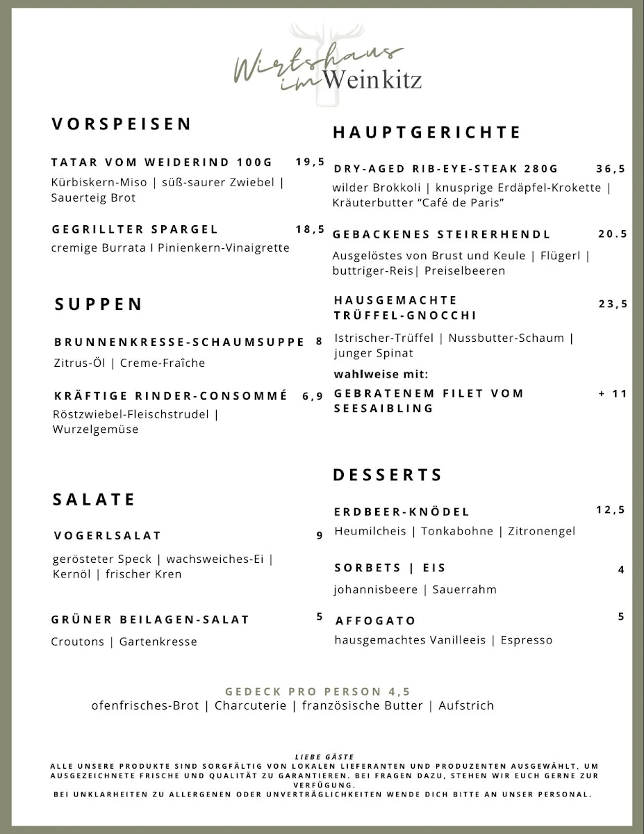 Speisekarte photo 2