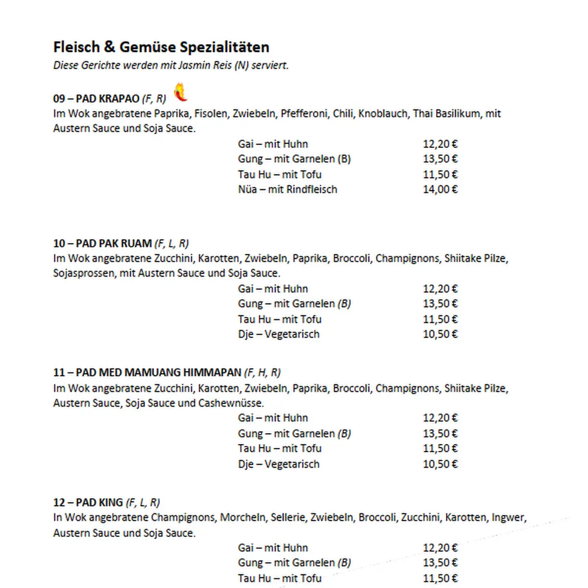 Speisekarte photo 1