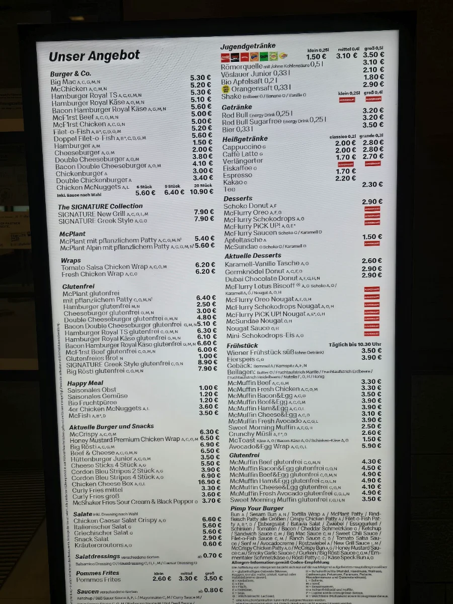 Speisekarte photo 2