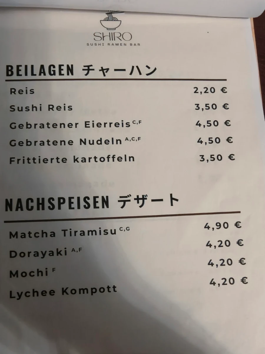 Speisekarte photo 5