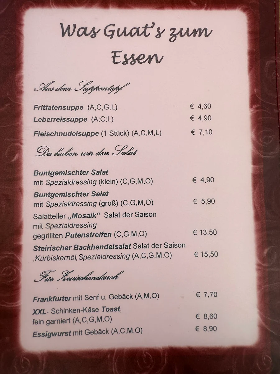 Speisekarte photo 3