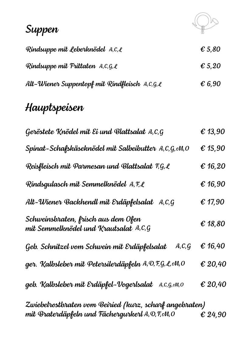 Speisekarte photo 2