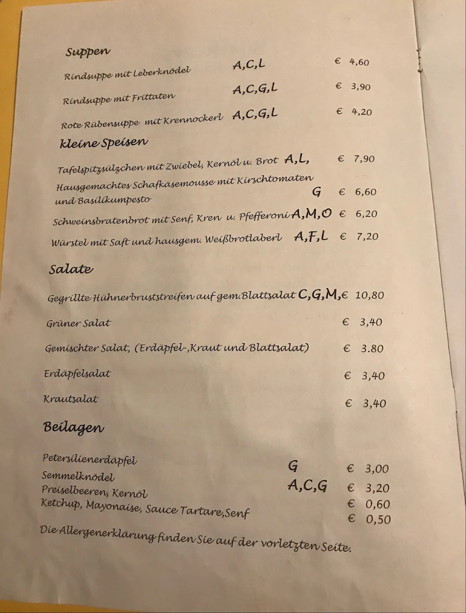 Speisekarte photo 4