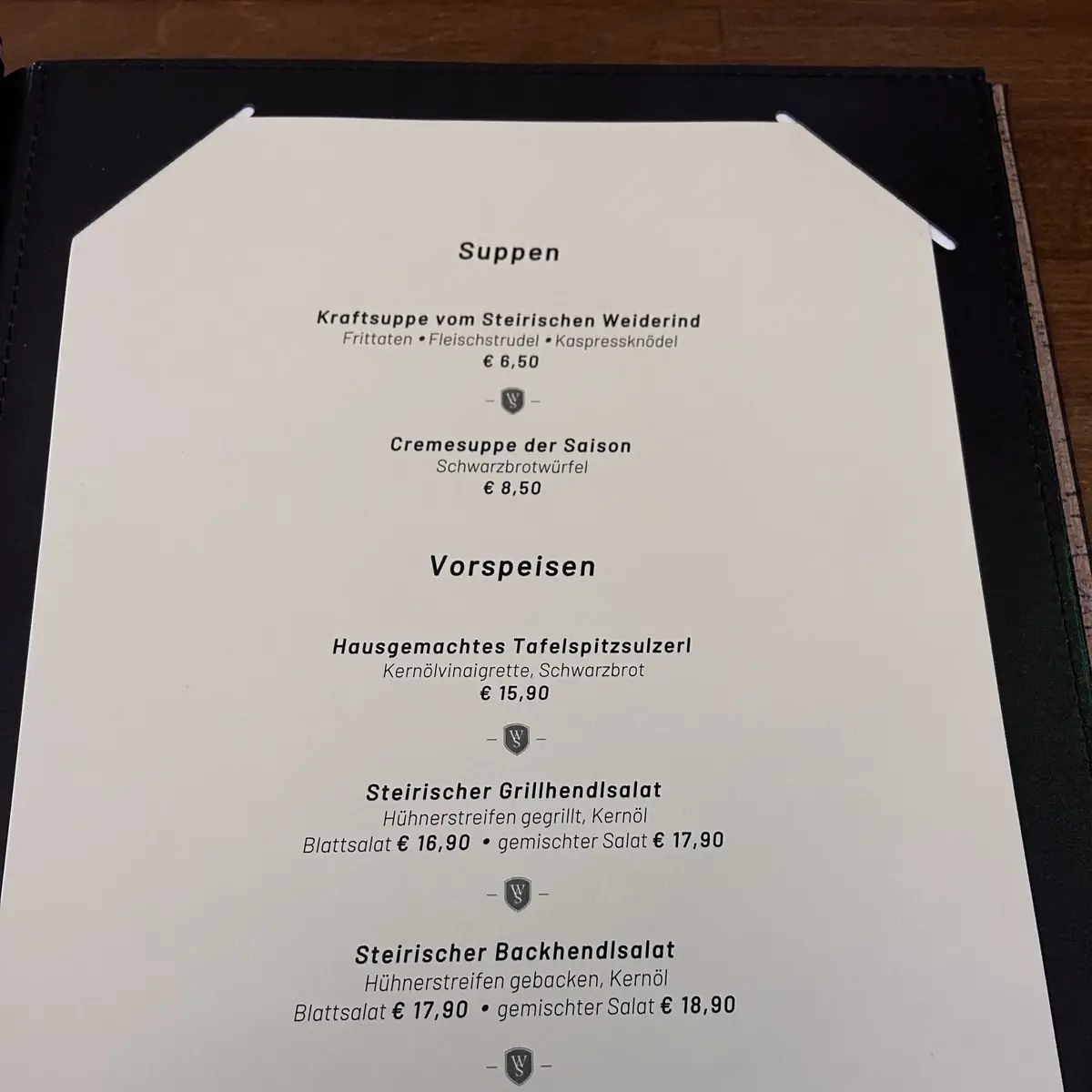 Speisekarte photo 3