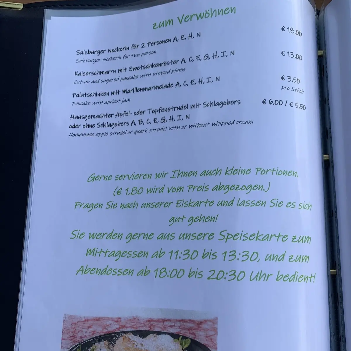 Speisekarte photo 3