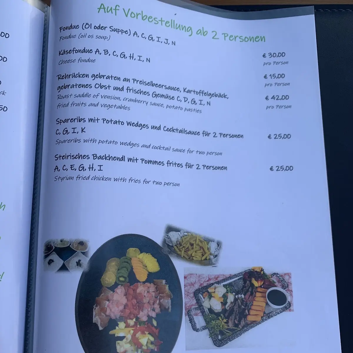 Speisekarte photo 4