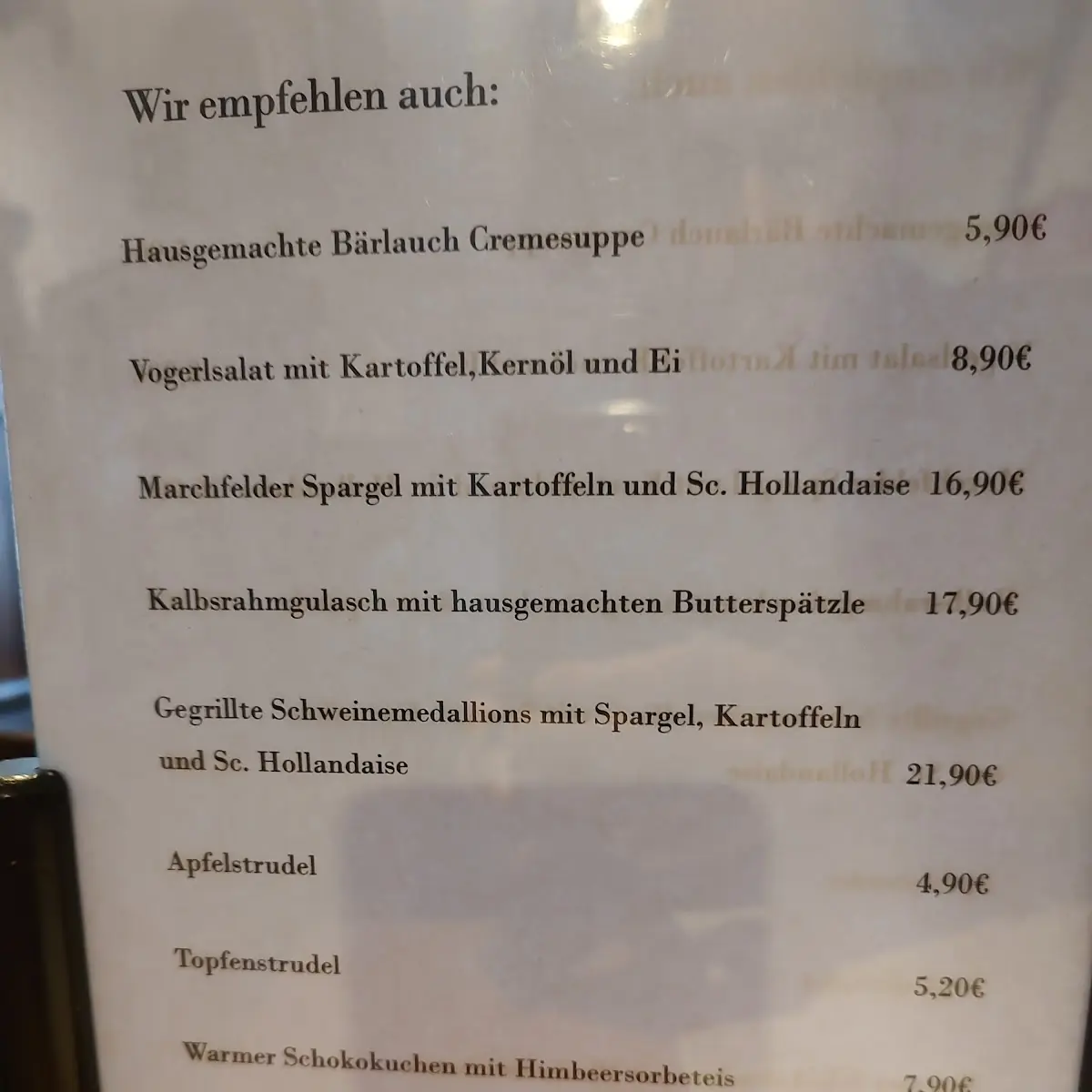 Speisekarte photo 7