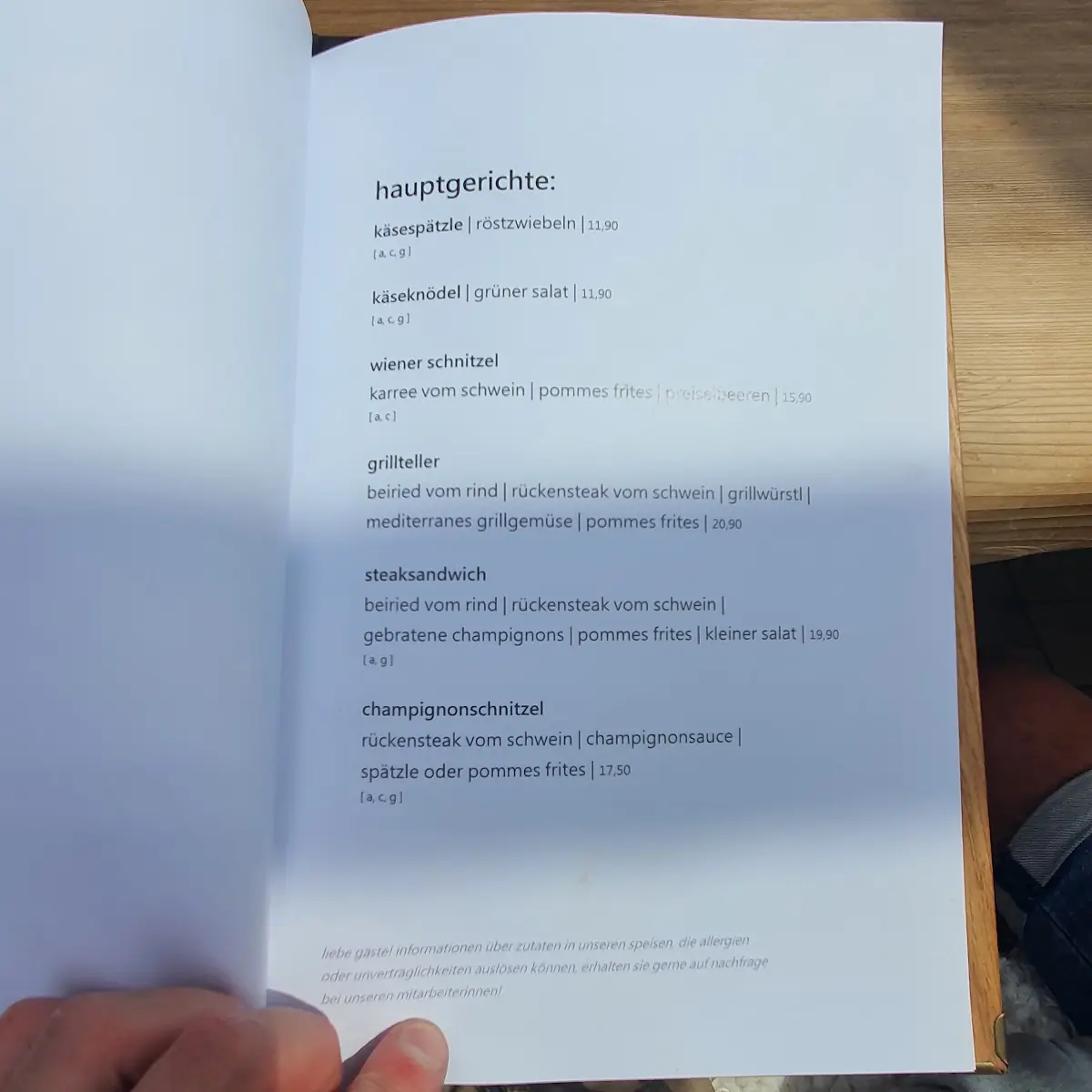 Speisekarte photo 8