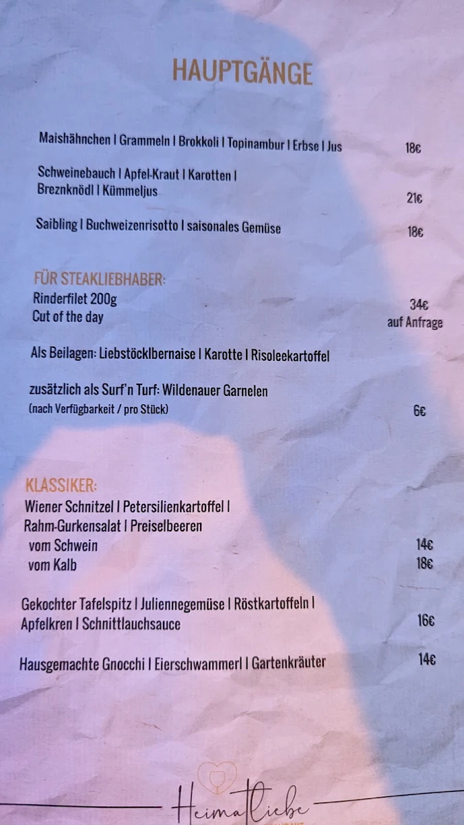 Speisekarte photo 2