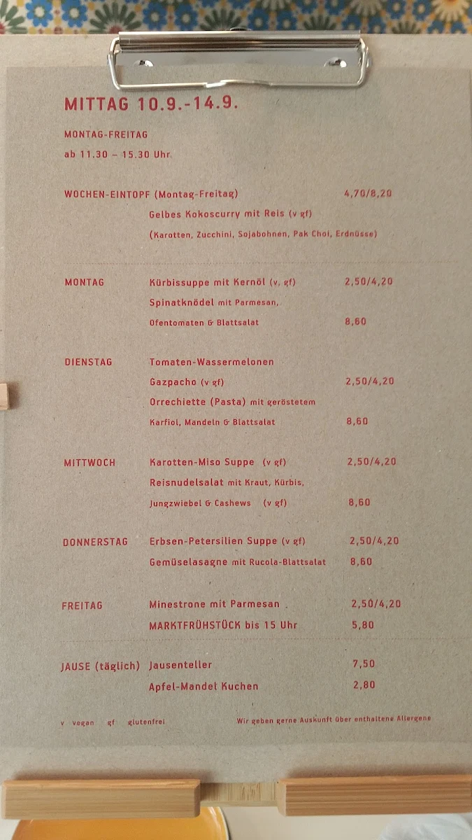 Speisekarte photo 2