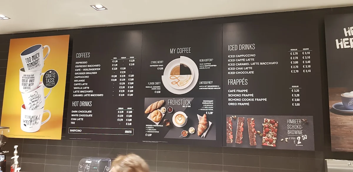 Speisekarte, McDonald's