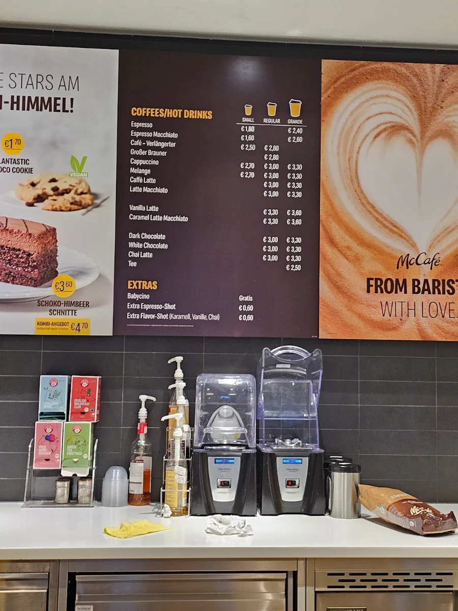 Speisekarte, McDonald's