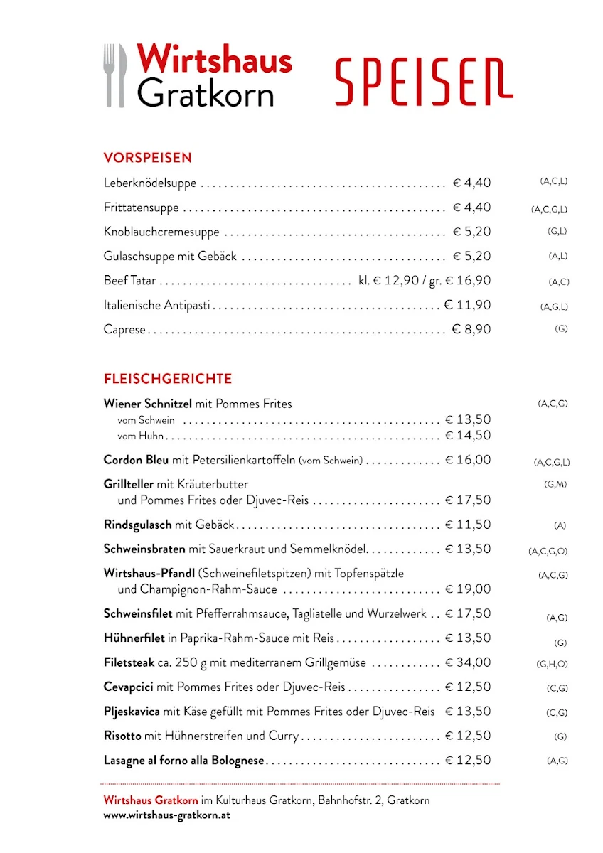 Speisekarte photo 3