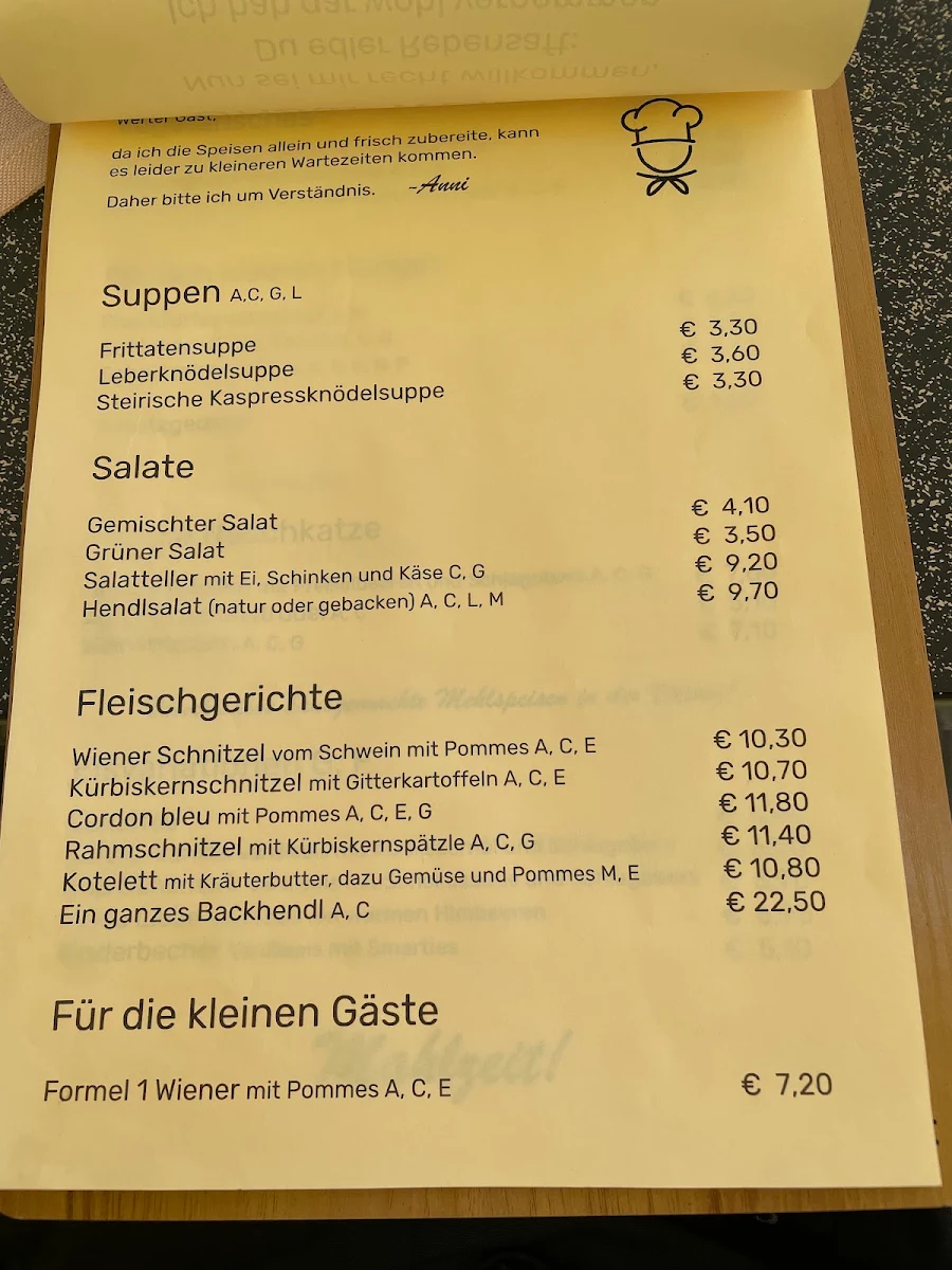Speisekarte photo 1
