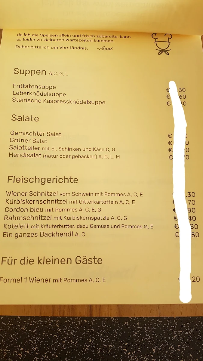 Speisekarte photo 3