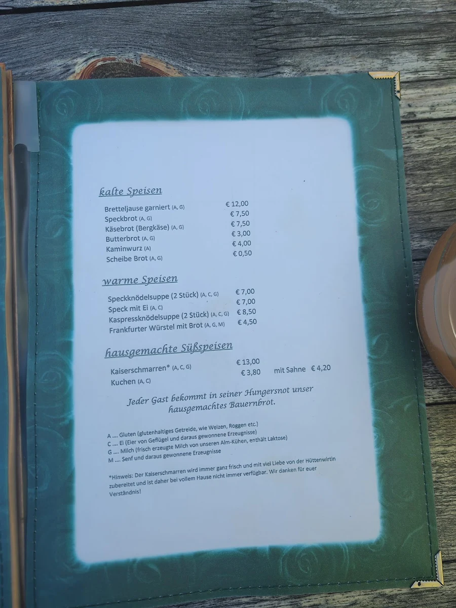 Speisekarte photo 2