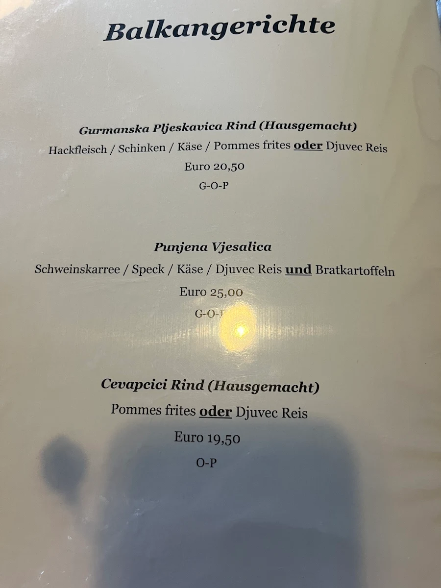 Speisekarte photo 1