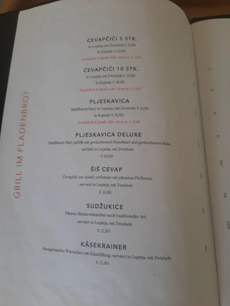 Speisekarte photo 1