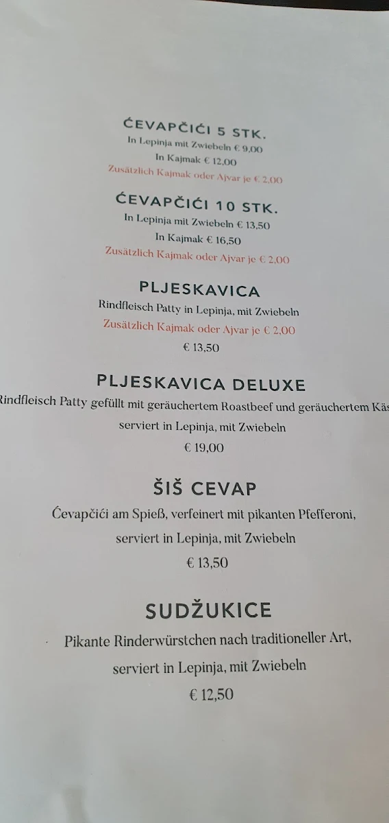 Speisekarte photo 5