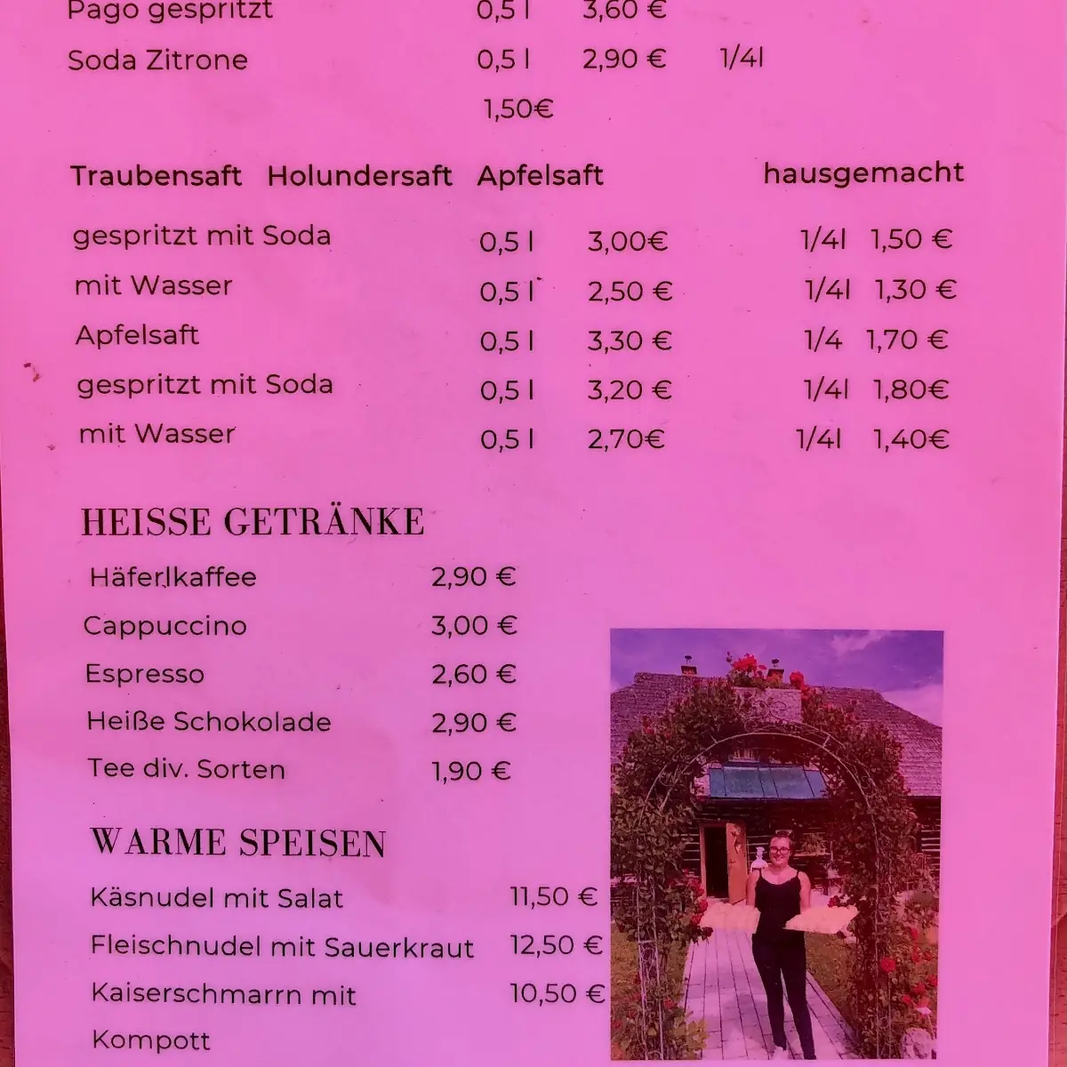 Speisekarte photo 1