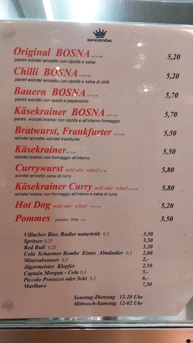 Speisekarte photo 2