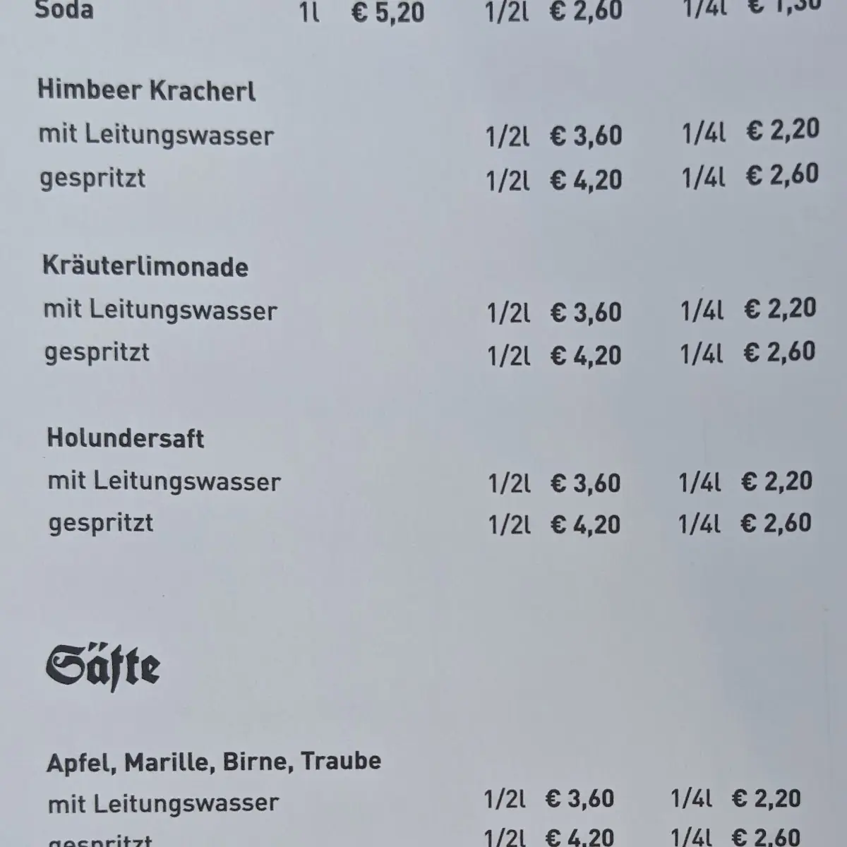 Speisekarte photo 6