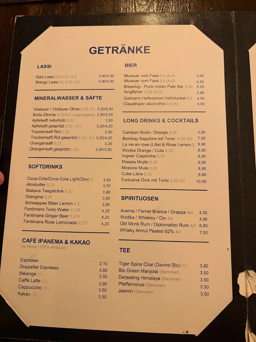 Speisekarte photo 1