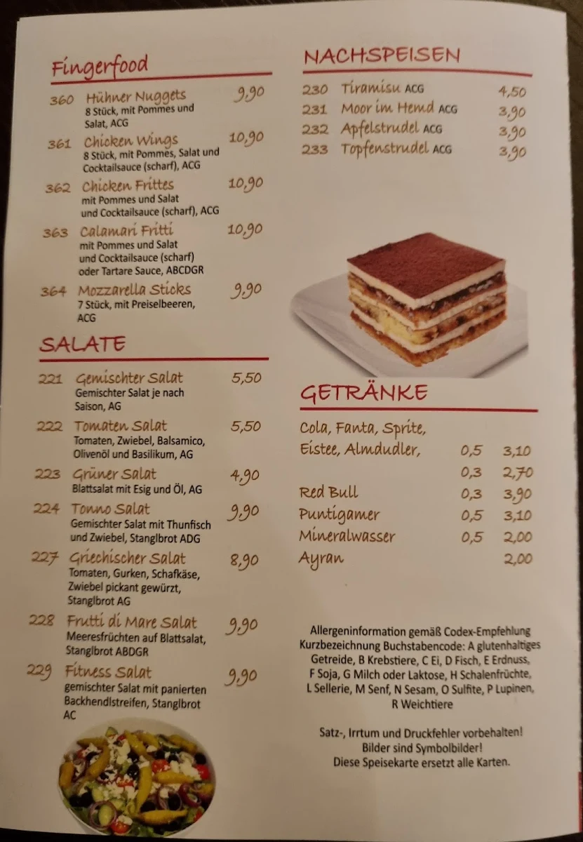 Speisekarte photo 2