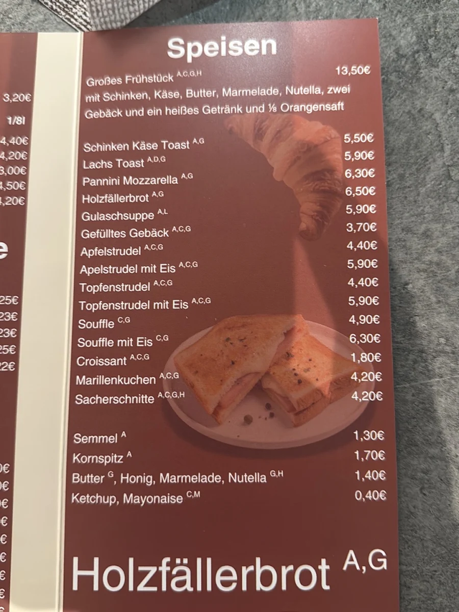 Speisekarte photo 2