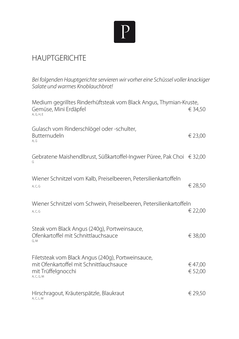 Speisekarte photo 1